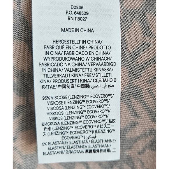 BODEN Women's 10 Thea Dress Pink Black Geometric Midi Long Sleeve Jersey Knit - Picture 8 of 8